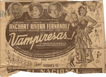 Anuncio de "Vampiresas", con Sarah