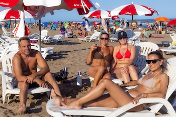 Las playas de Pinamar reciben