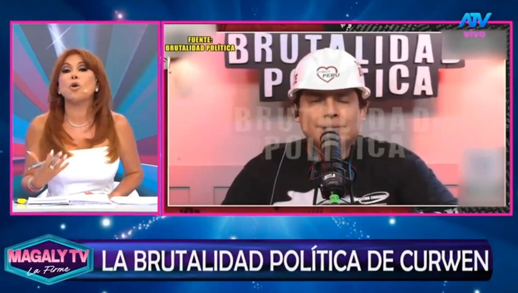 Magaly Medina responde a Curwen y le dice qué preguntarle a Carla Campos tras ‘ampay’: “Las preguntas se las tienes que hacer a ella”. Captura: Magaly TV La Firme.