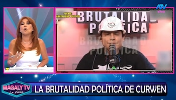 Magaly Medina responde a Curwen y le dice qué preguntarle a Carla Campos tras ‘ampay’: “Las preguntas se las tienes que hacer a ella”. Captura: Magaly TV La Firme.