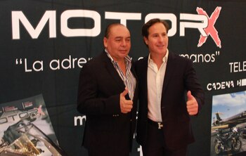 El piloto Mario Domínguez visitó