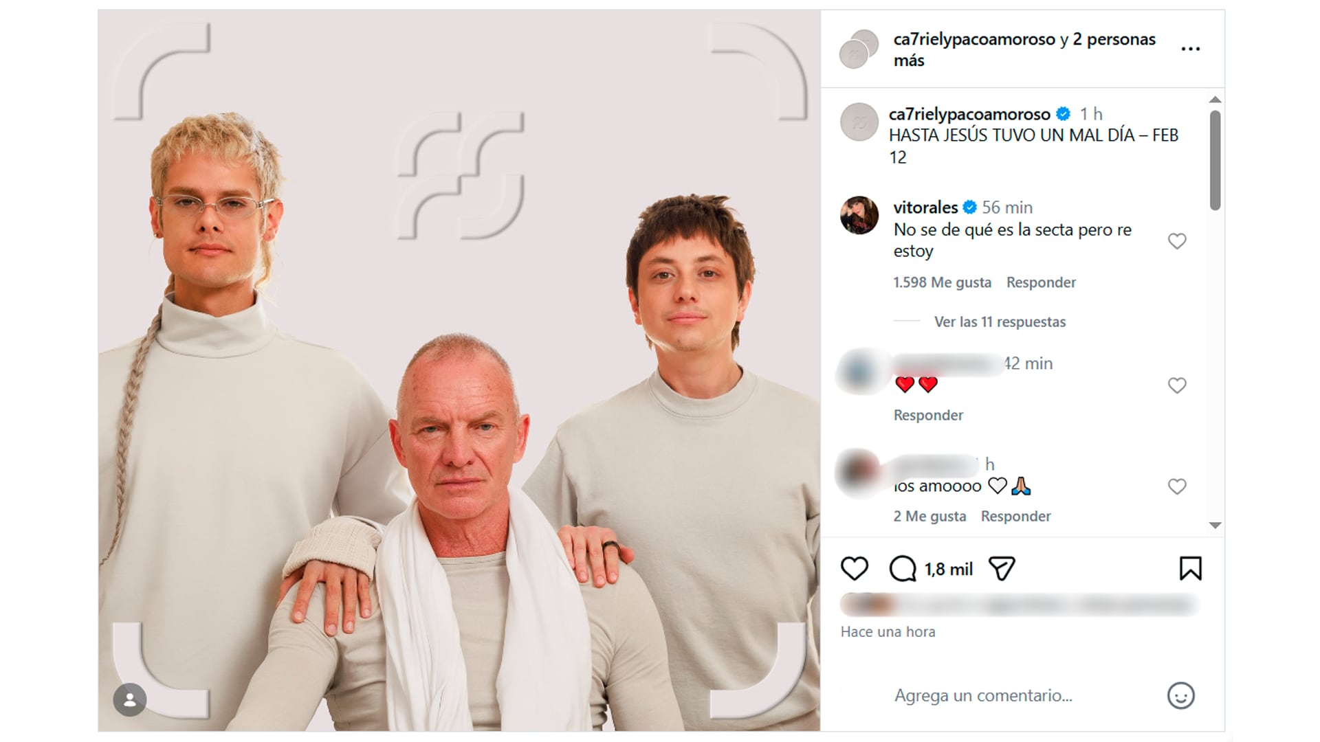 El single “Hasta Jesús tuvo un mal día” representa un hito en la carrera de CA7RIEL y Paco Amoroso y anticipa su próximo álbum