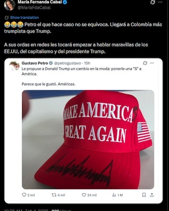 Las declaraciones de la excandidata