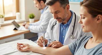 Los dermatólogos distinguen entre lesiones