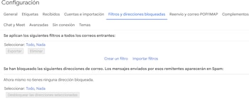 La creación de filtros en