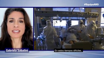 La ex tenista Gabriela Sabatini