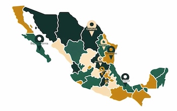 Rutas usadas por la red de huachicol, según la FGR. (Captura de pantalla)