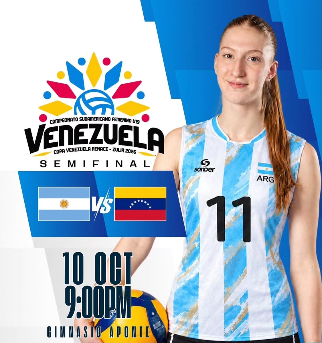 Venezuela o Argentina será el rival de Perú en la final del Campeonato Sudamericano Sub 19 de vóley 2026.