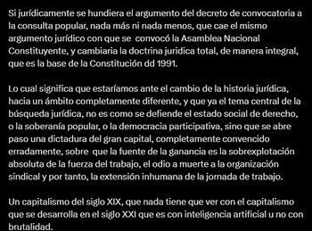 Petro quiere justificar la consulta