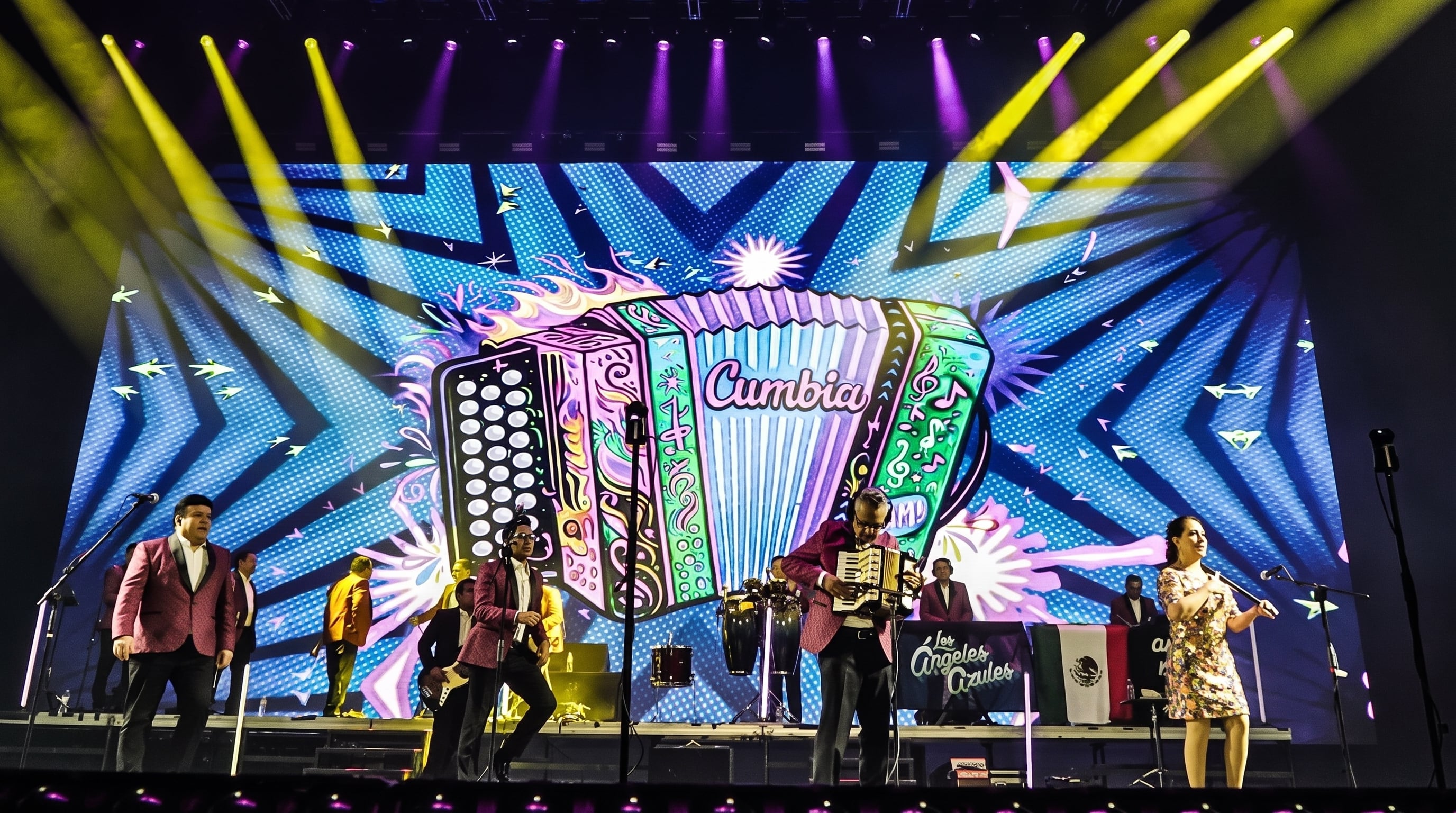 El festejo por las cinco décadas de cumbia se suma a la presentación en el Mundial 2026, las presentaciones internacionales, los nuevos temas y los homenajes. (Instagram/ angelesazulesmx)