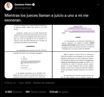 A través de este trino,