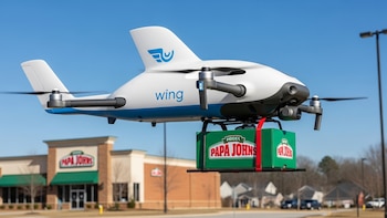 Papa John’s prueba delivery con drones en EE.UU.: cómo es el piloto con tecnología de Alphabet