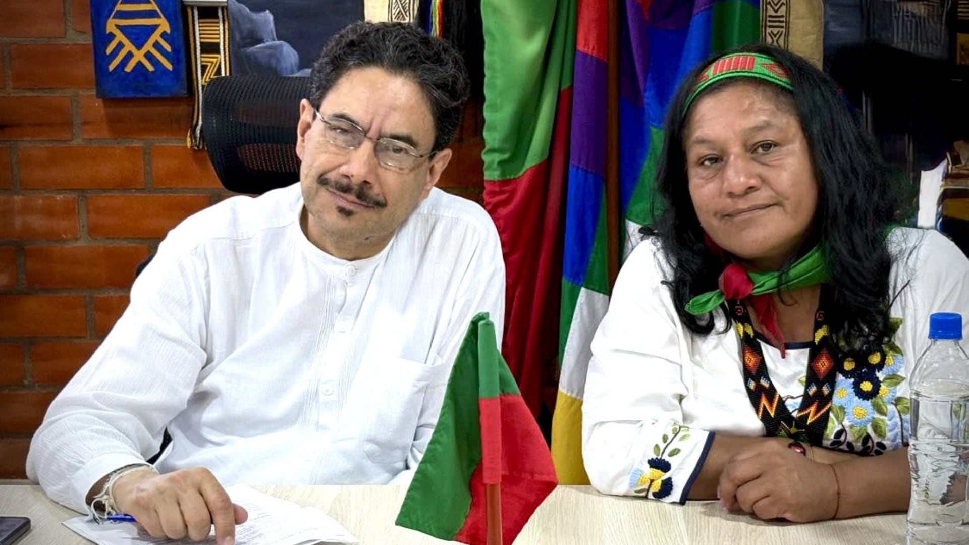 Iván Cepeda confirmó que Aida Quilcué, que será su candidata a la vicepresidencia, representa las luchas dadas por los pueblos indígenas de Colombia - crédito @aida_quilcue/X