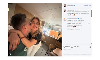 El ida y vuelta romántico de Marina Calabró y Rolando Barbano para celebrar tres años juntos