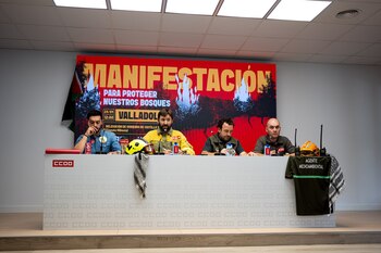 Carlos Martín (2i), de CCOO,