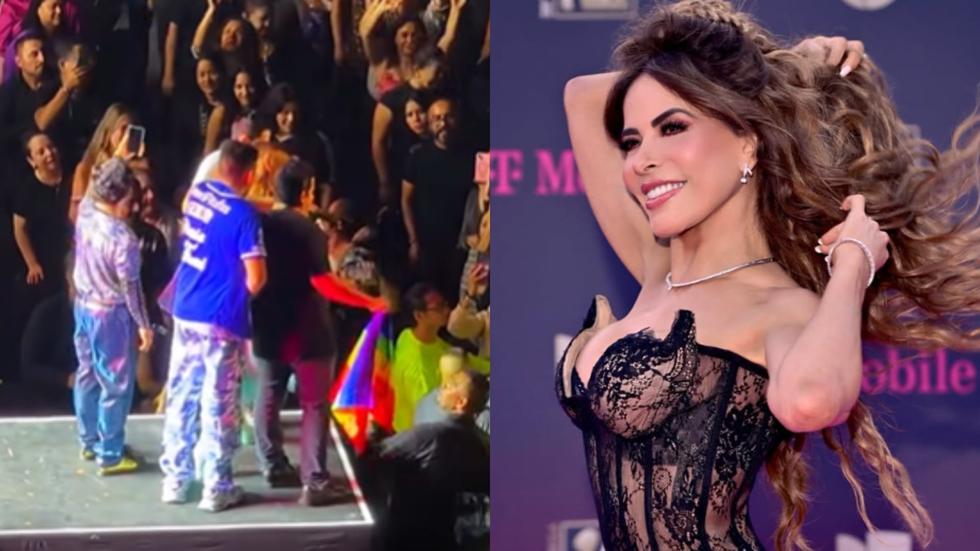 Gloria Trevi choca con su seguridad por intentar acercar a fans al escenario