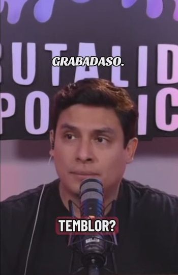 El sismo sorprendió al pódcast