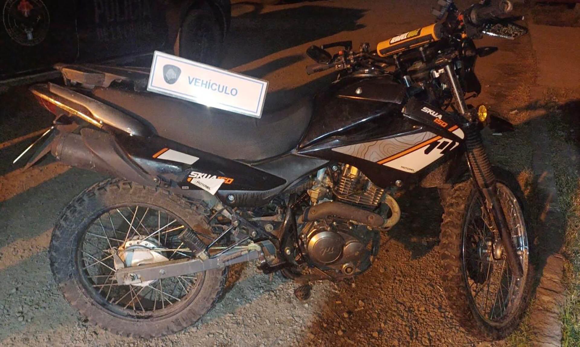 La moto secuestrada tenía una denuncia por robo
