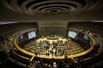 Vista de la Cámara de Diputados de Brasil. EFE/Joédson Alves/Archivo