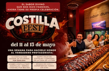 Del 11 al 15 de mayo, la Zona Rosa de Bogotá será el epicentro de la experiencia culinaria Costilla Fest para los amantes de la carne - crédito Costilla Fest