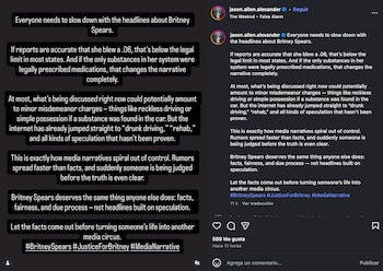 Jason Alexander defendió a Britney