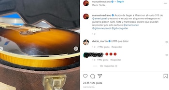 Post en Instagram de Manuel