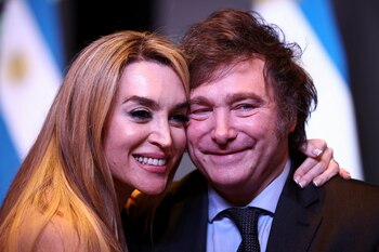 Fátima Florez y Javier Milei
