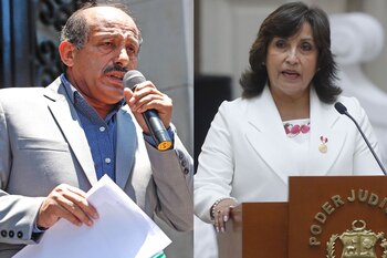 Héctor Valer y Dina Boluarte.