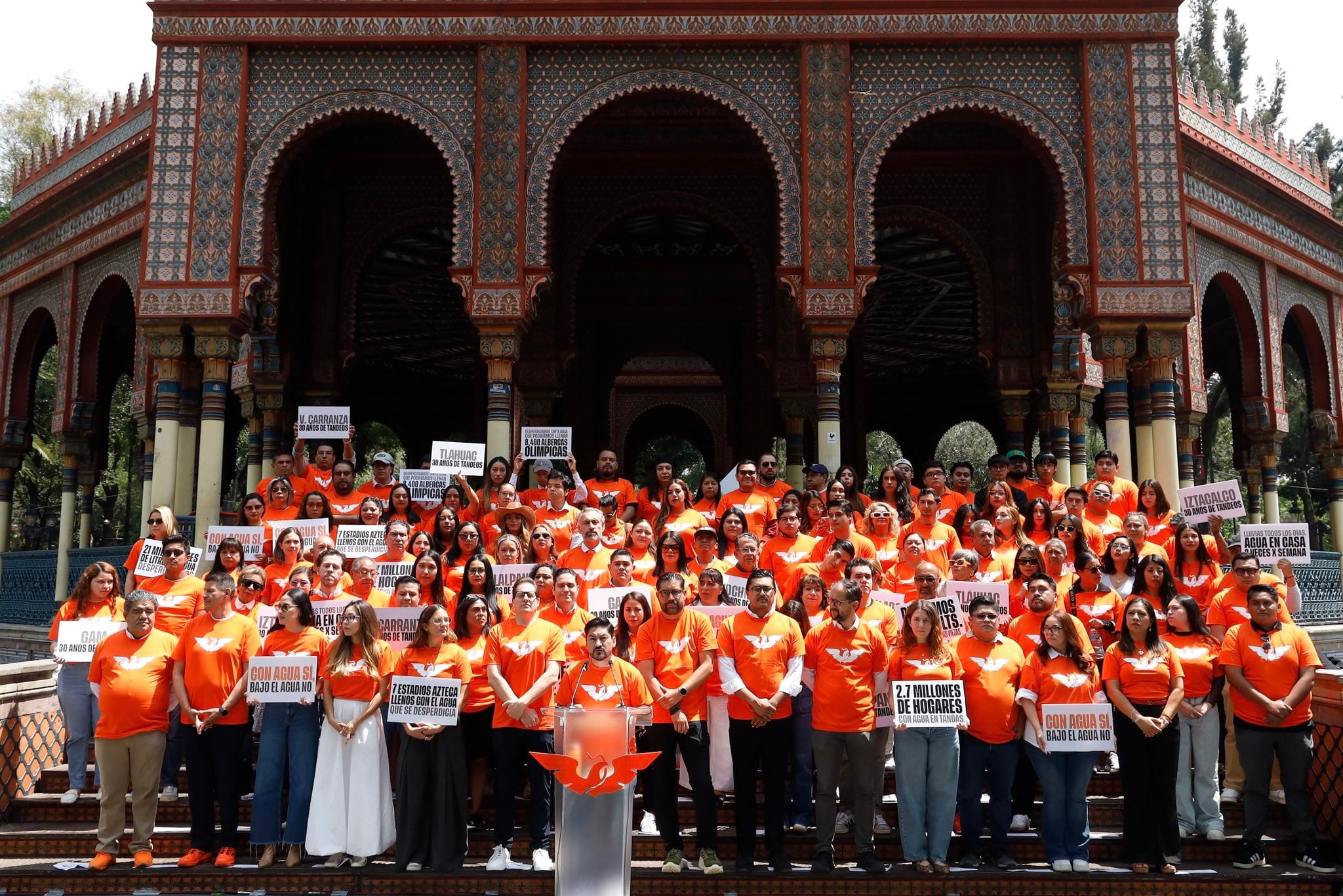 La denuncia reclamó que el 13 de mayo la jefa de Gobierno anunció 3 mil 360 millones de pesos para “blindar” a la CDMX ante lluvias, monto que el partido comparó con los 1 mil 500 millones ejercidos en 2025. Crédito: X/@MovCiudadanoCMX