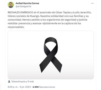 Este fue el mensaje que