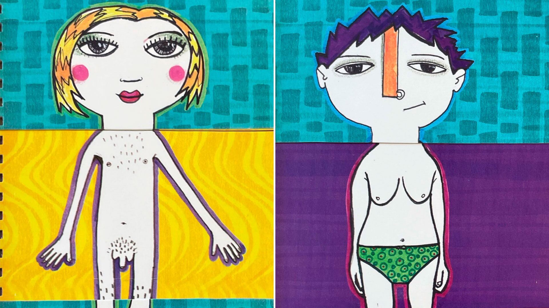 Imágenes que proyecto Miriam Grossman durante su conferencia, tomadas de libros de escuelas bonaerenses: