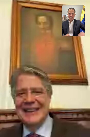 Juan Guaidó y Guillermo Lasso