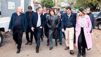 Patricia Bullrich en una recorrida