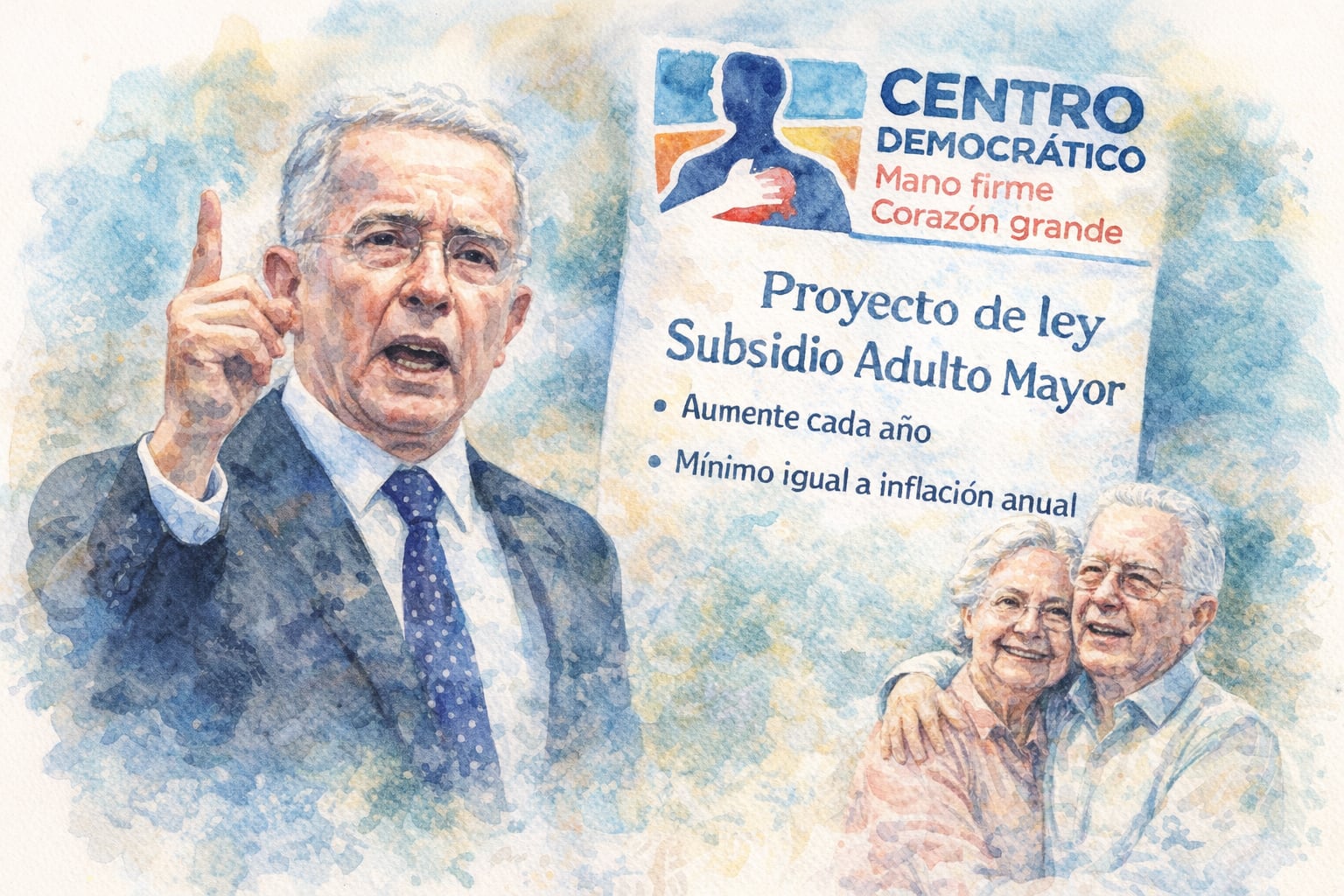 Uribe impulsa proyecto para blindar el subsidio al adulto mayor frente a la inflación