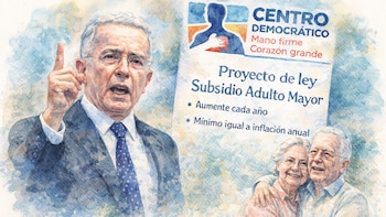 Álvaro Uribe compartió el proyecto de Ley del Centro Democrático sobre el subsidio al adulto mayor