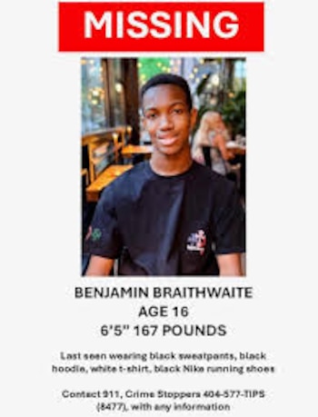 La desaparición de Benjamin Braithwaite moviliza a la comunidad de Atlanta y activa búsqueda intensiva tras más de una semana sin pistas