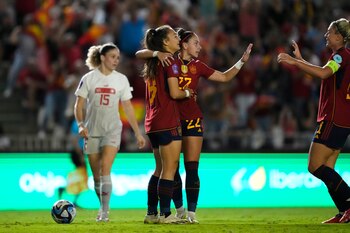 Las jugadoras de la selección
