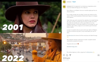 Adela Noriega estaría de vacaciones