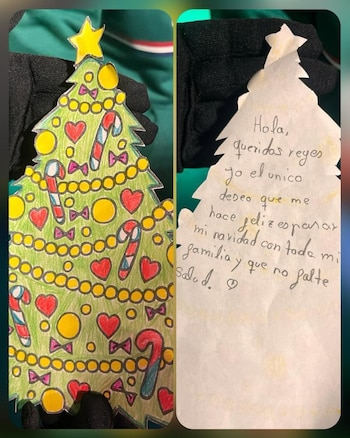 La carta de un niño