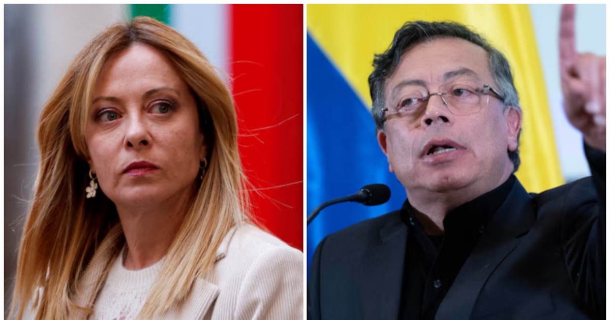 Petro lands in Rome with strong criticism of Meloni's government and denounces