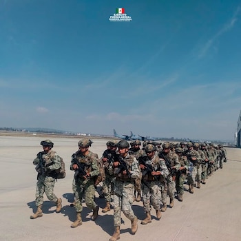 Despliegue militar para la búsqueda