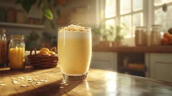 El smoothie de piña con