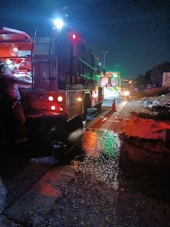 Los bomberos fueron notificados de