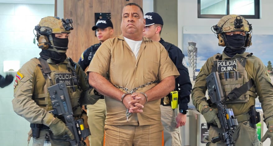 Él es Geovany Andrés Rojas, alias Araña, extraditado a los Estados Unidos tras la firma del presidente Abelardo de la Espriella - crédito Ministerio de Defensa