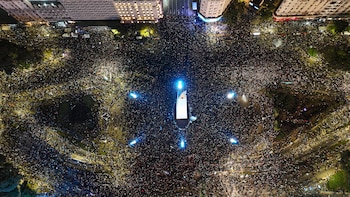 Festejos Argentina Inglaterra en el Mundial 2026 - Obelisco - Drone