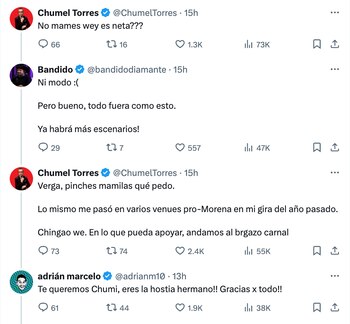 Chumel Torres y Adrián Marcelo