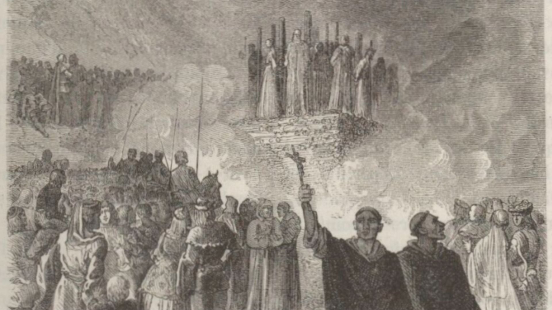 La caída de los cátaros en Montsegur en 1244 (foto: Wikipedia)