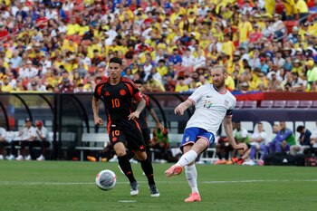 James Rodríguez jugó 71 minutos en la goleada 5-1 de la selección Colombia ante Estados Unidos - crédito Geoff Burke-USA TODAY Sports