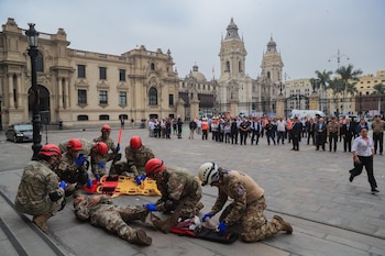 Simulacro en Palacio de Gobierno 2026 - PCM