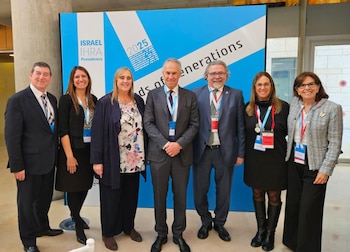 La delegación argentina a la